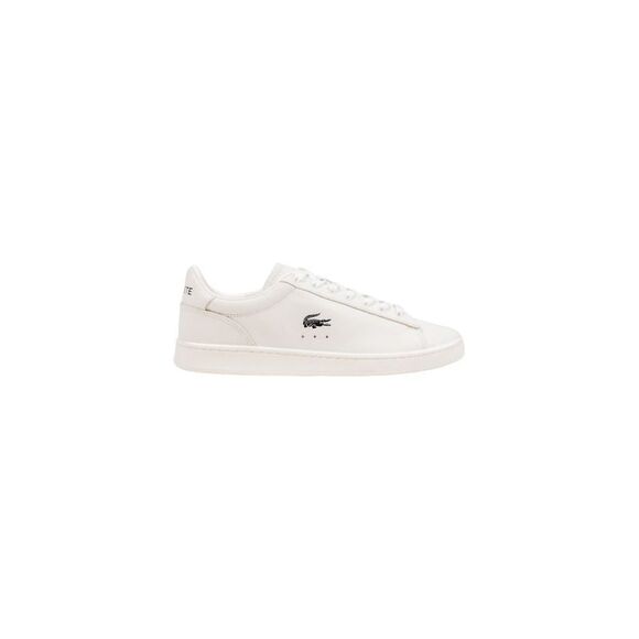 Lacoste White Leather Low Top Men's Sneakers - Picture 1 of 5